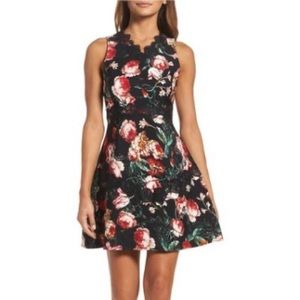 Black floral Chelsea 28 dress